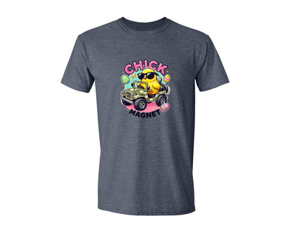 brand:Generic|color:Heather Navy|Chick Magnet Easter Chick Cool Graphic T-Shirt