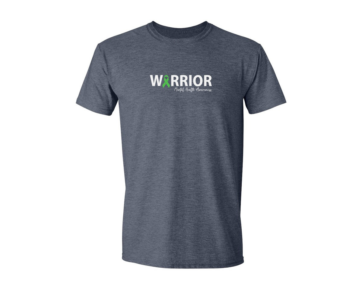 brand:Generic|color:Heather Navy|Mental Health Awareness Green Ribbon T S 2 Graphic T-Shirt