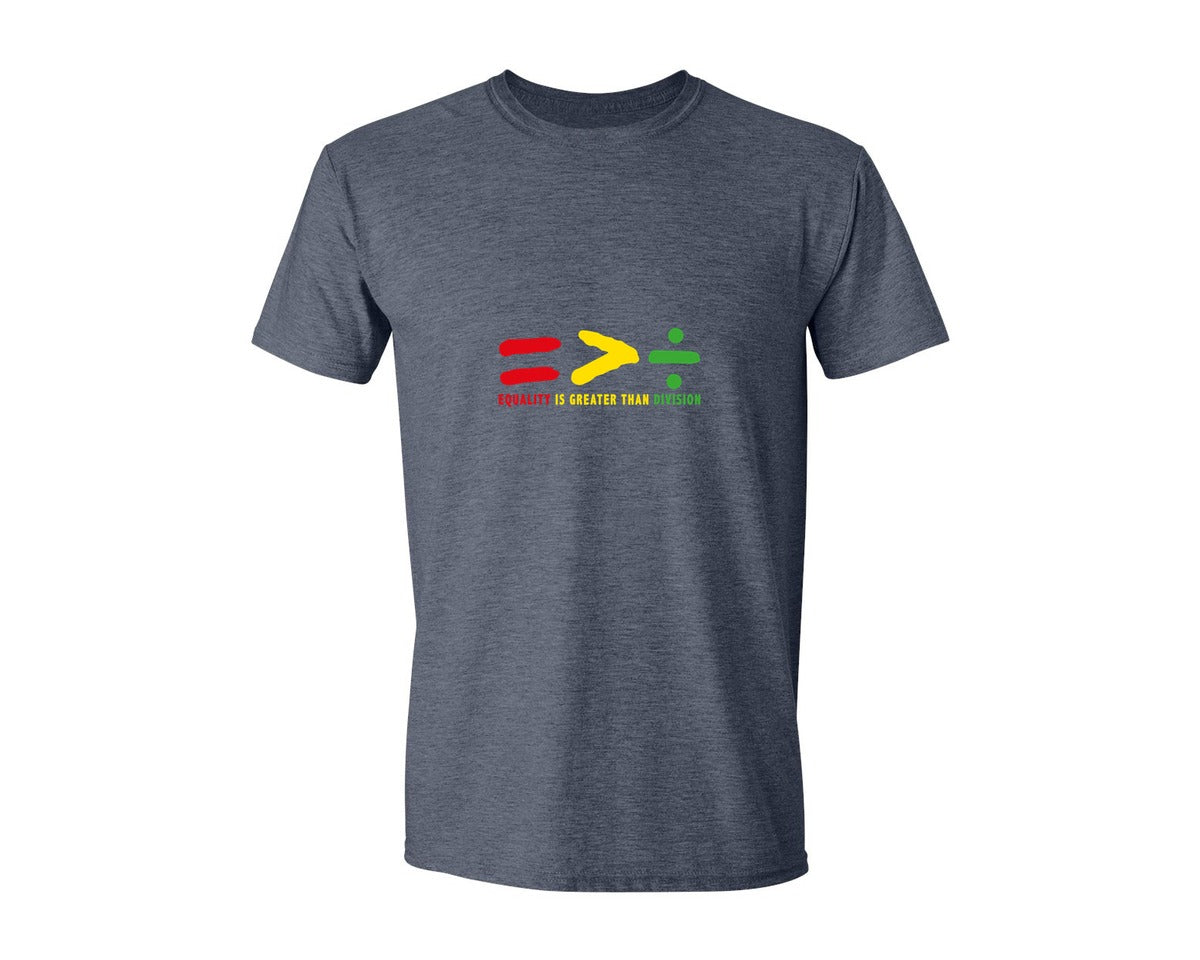 brand:Generic|color:Heather Navy|Equality Is Greater Than Division B Graphic T-Shirt