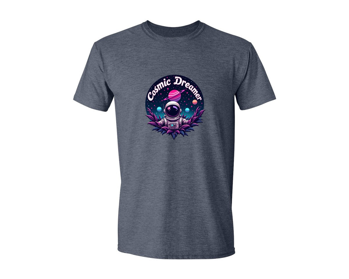brand:Generic|color:Heather Navy|Cosmic Dreamer T Shirt Design Graphic T-Shirt