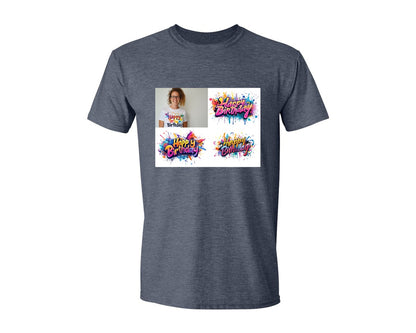 brand:Generic|color:Heather Navy|Happy Birthday T Shirt Design 69 Graphic T-Shirt