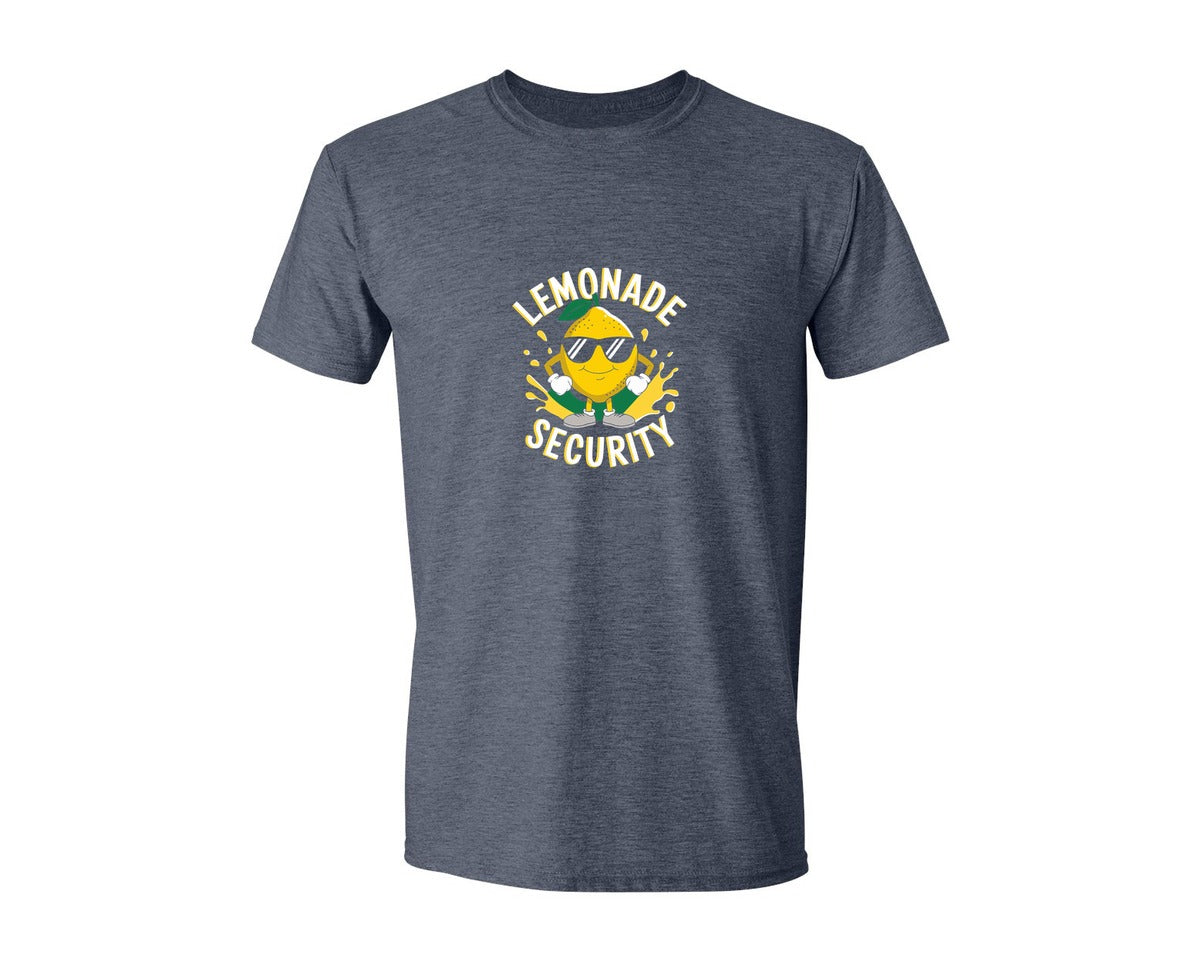 brand:Generic|color:Heather Navy|Lemonade Security T Shirt Design 2 Graphic T-Shirt