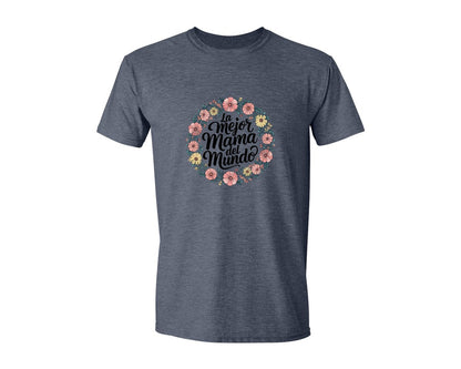brand:Generic|color:Heather Navy|Spanish Mothers Day 5 Graphic T-Shirt