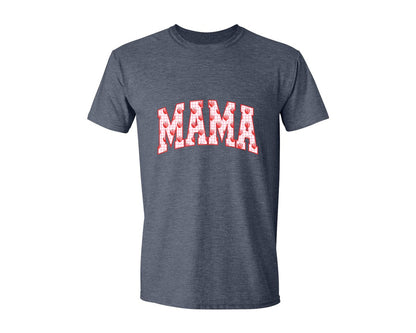 brand:Generic|color:Heather Navy|Mama Summer Spring Mama Strawberry Graphic T-Shirt