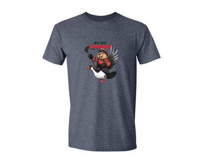 brand:Generic|color:Heather Navy|We Are Canada Elbows Up Graphic T-Shirt