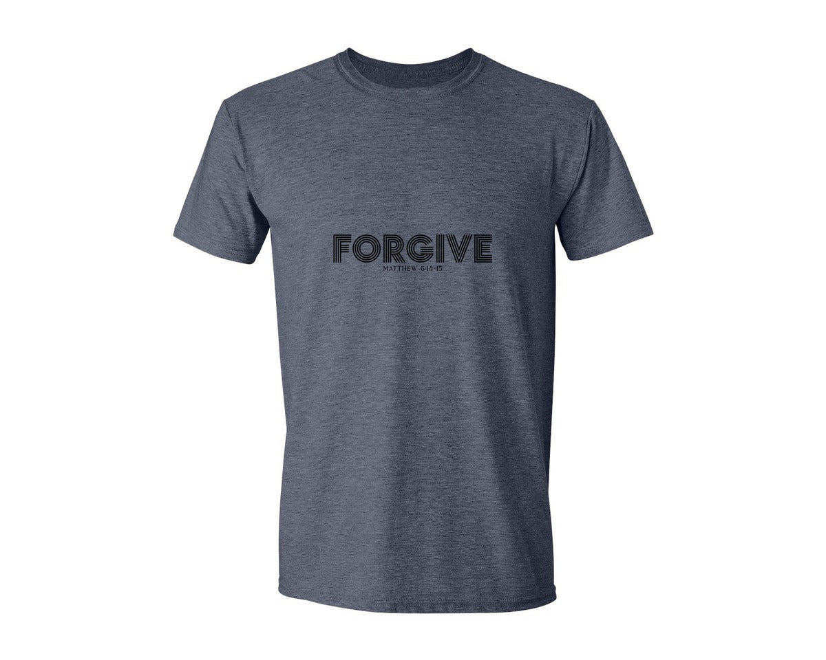 brand:Generic|color:Heather Navy|Christian Jesus Faith 2 Graphic T-Shirt