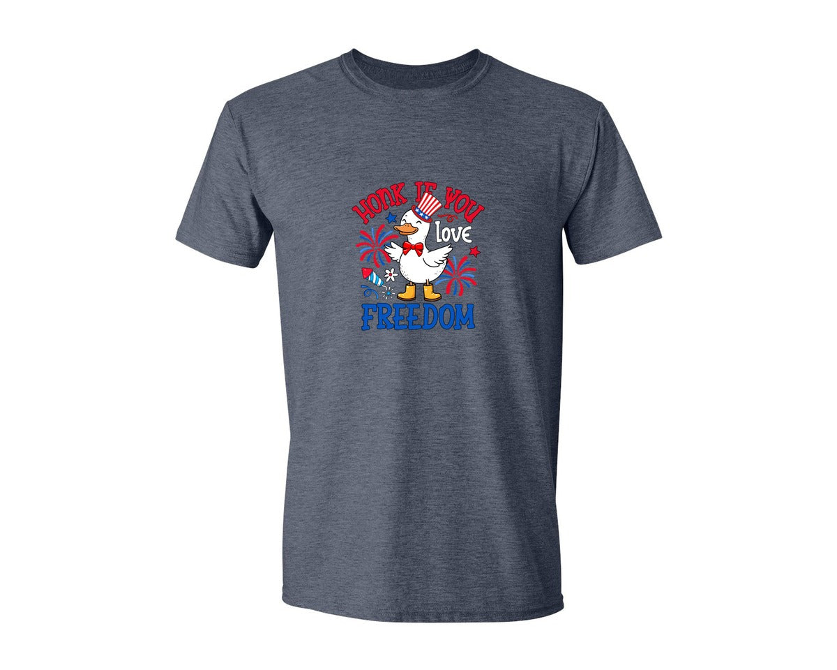 brand:Generic|color:Heather Navy|Patrotic Goose 4Th Of July Graphic T-Shirt