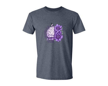 brand:Generic|color:Heather Navy|Alzheimers Awareness T Shirt Design 25 Graphic T-Shirt