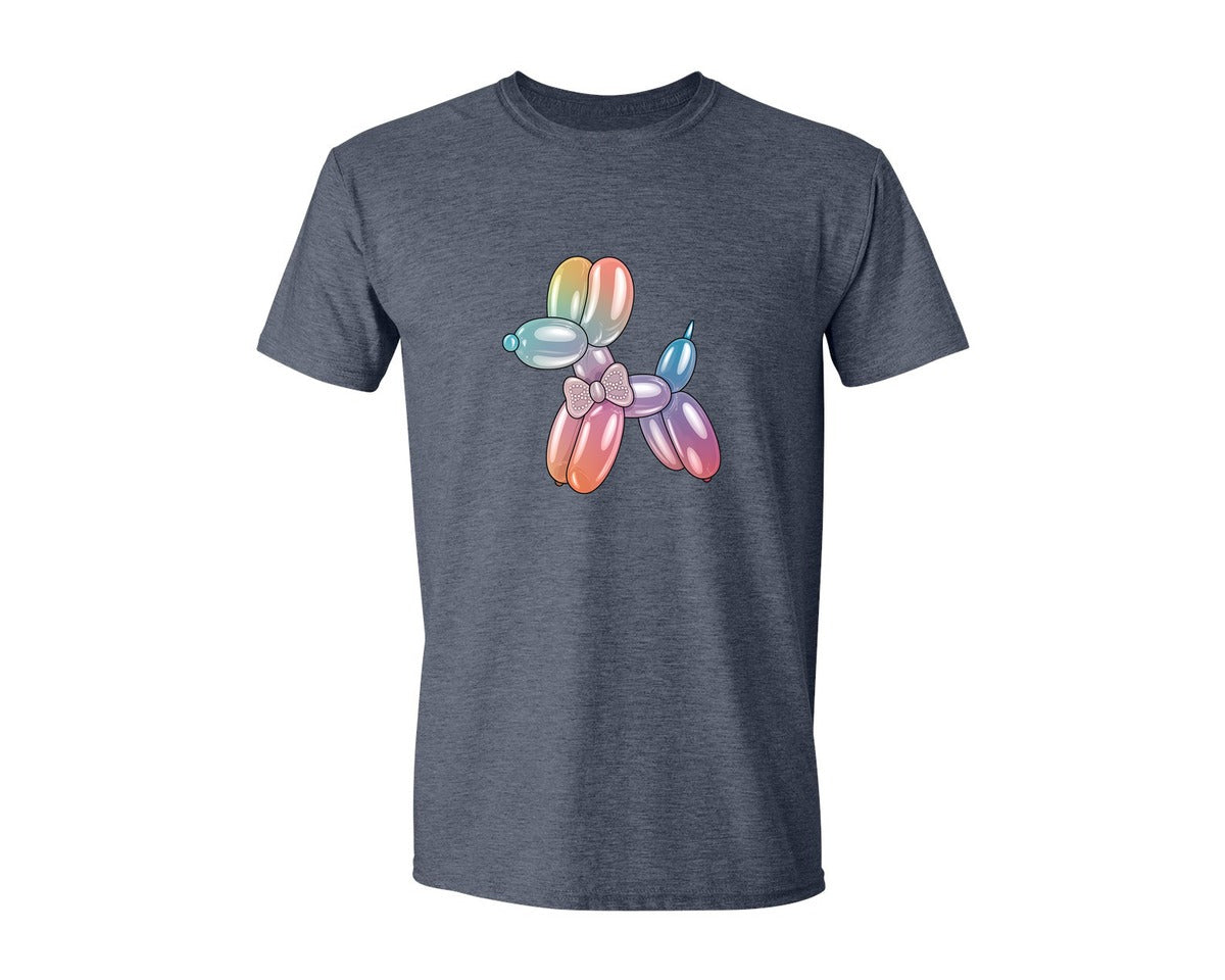 brand:Generic|color:Heather Navy|Glam Balloon Dog 4 Graphic T-Shirt