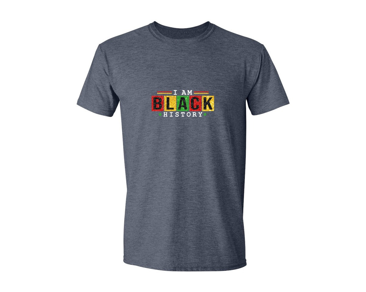 brand:Generic|color:Heather Navy|Juneteenth Black History 3 Graphic T-Shirt