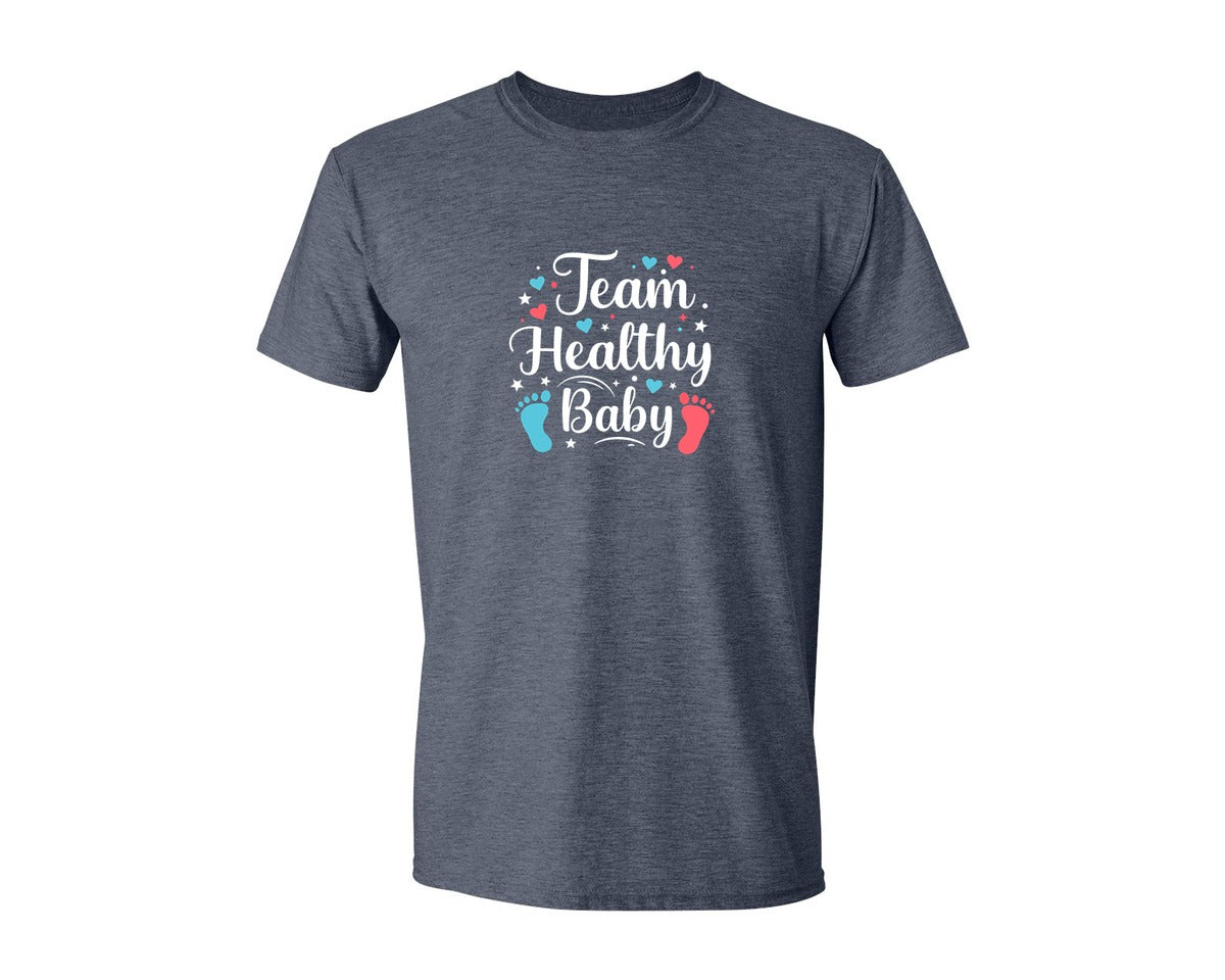 brand:Generic|color:Heather Navy|Team Baby Gender Reveal T Shirt Graphic T-Shirt
