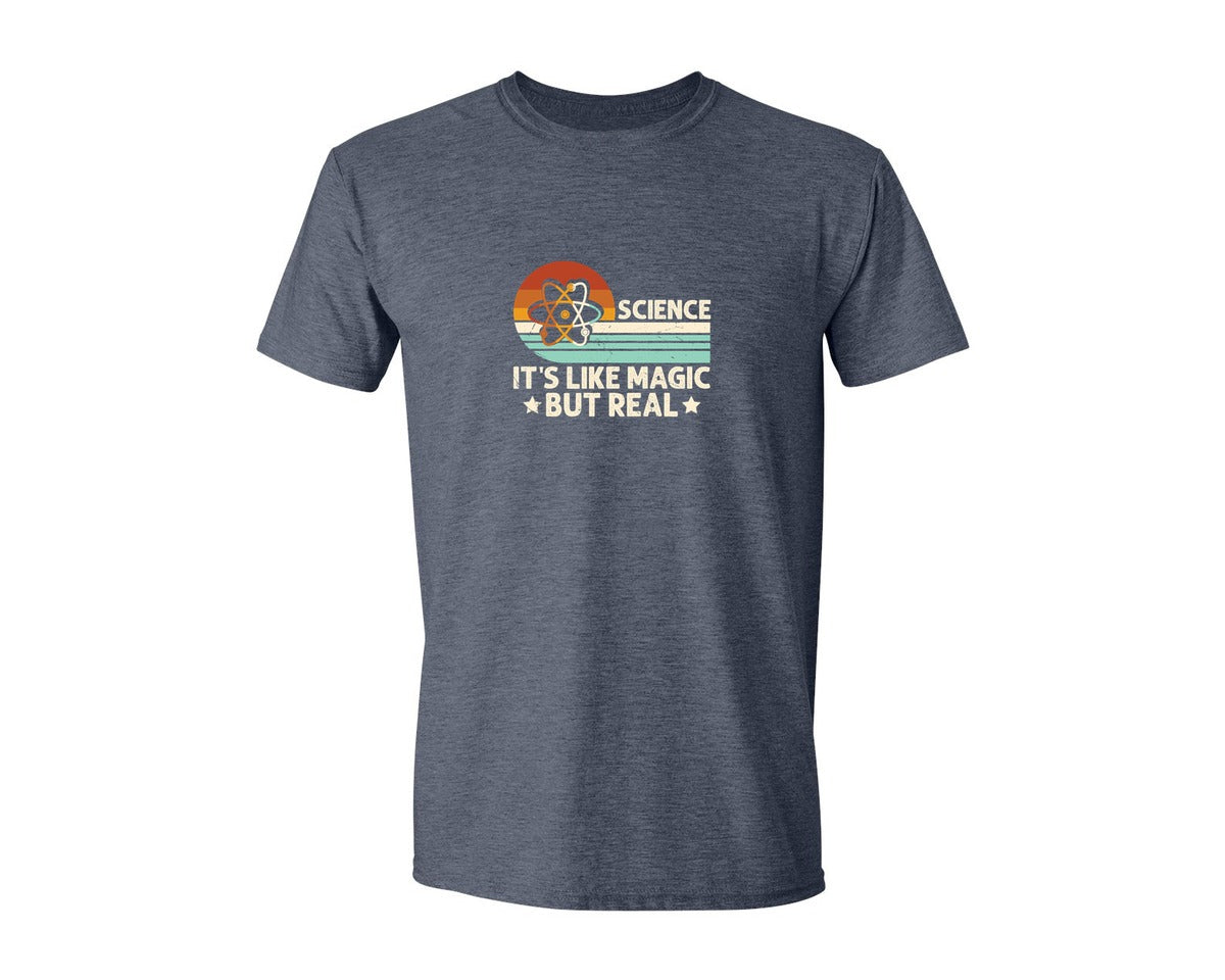 brand:Generic|color:Heather Navy|Science Its Like Magic But Real T Shirt 2 Graphic T-Shirt