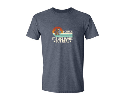 brand:Generic|color:Heather Navy|Science Its Like Magic But Real T Shirt 2 Graphic T-Shirt