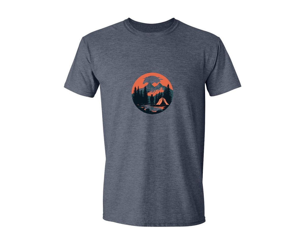 brand:Generic|color:Heather Navy|Camping T Shirt Vector Design 6 Graphic T-Shirt