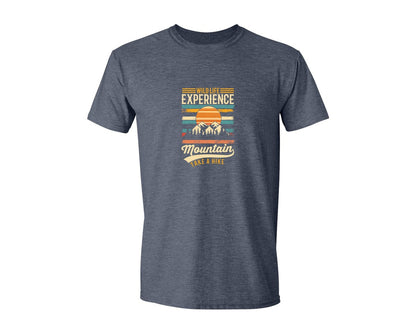 brand:Generic|color:Heather Navy|Wild Life Experience Mountain Hiking Tee Graphic T-Shirt