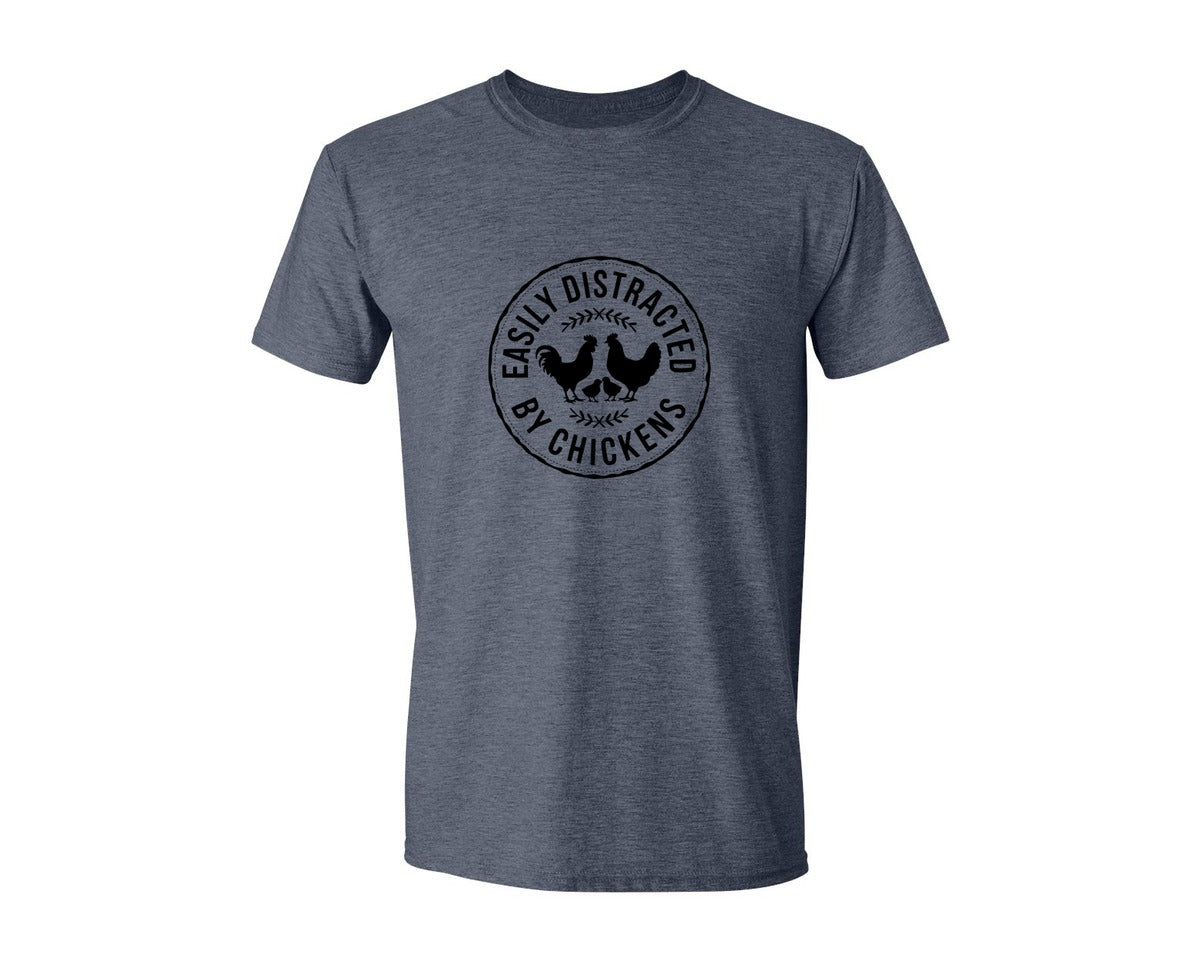brand:Generic|color:Heather Navy|Dont Ruffle My Feathers T Shirt Design 2 Graphic T-Shirt