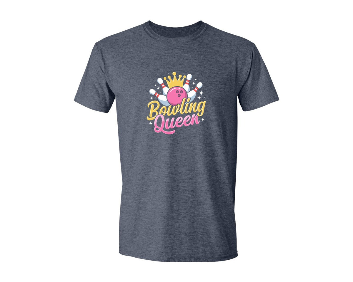 brand:Generic|color:Heather Navy|Bowling Graphic Graphic T-Shirt