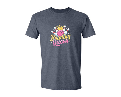 brand:Generic|color:Heather Navy|Bowling Graphic Graphic T-Shirt
