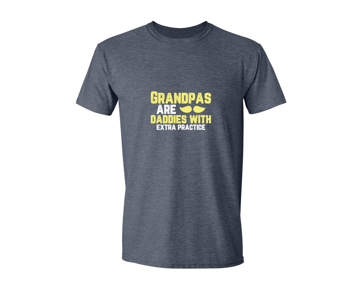 brand:Generic|color:Heather Navy|Grandpas Daddies T Shirt Crafts Graphic T-Shirt
