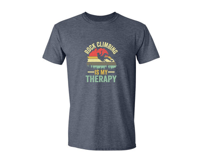 brand:Generic|color:Heather Navy|Rock Climbing Graphic 2 Graphic T-Shirt