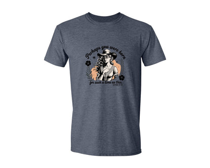 brand:Generic|color:Heather Navy|Perhaps You Were Born Christian 3 Graphic T-Shirt