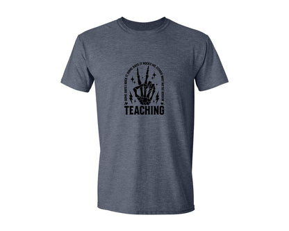 brand:Generic|color:Heather Navy|Teaching Some Days I Rock It Graphic T-Shirt