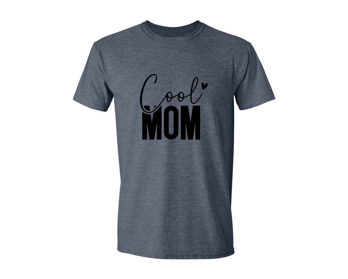 brand:Generic|color:Heather Navy|Cool Mom Funny Mom Mama Graphic T-Shirt
