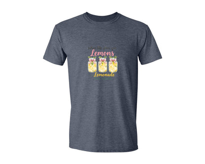 brand:Generic|color:Heather Navy|Coquette Lemon Retro Graphic T-Shirt