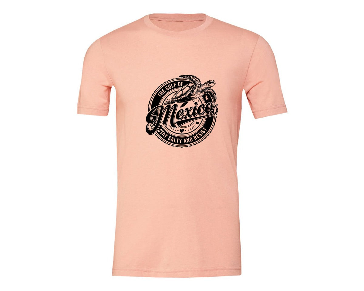 brand:Generic|color:Heather Peach|Gulf Of Mexico Turtle Beach Graphic T-Shirt