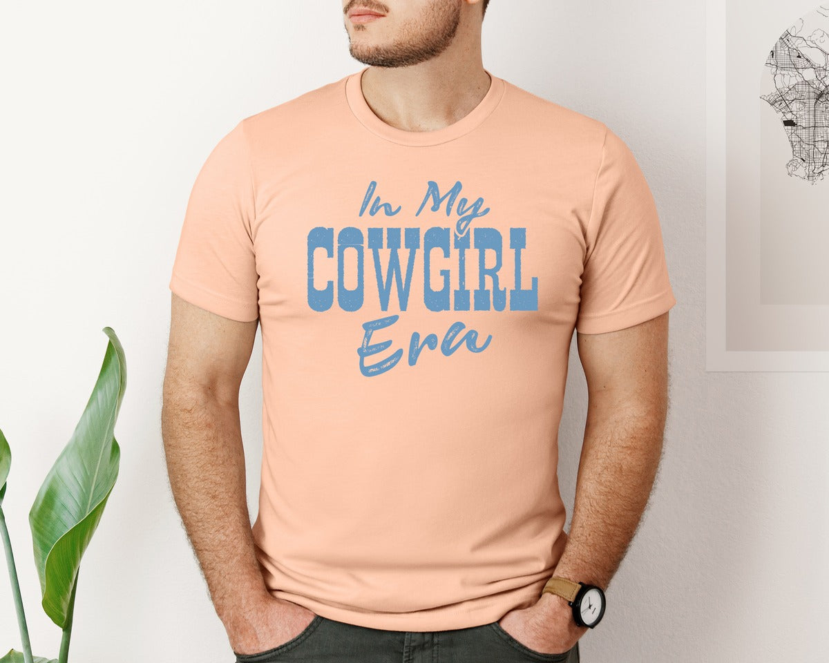 brand:Bella Canvas|color:Heather Peach|Western Cowgirl 7 Graphic T-Shirt