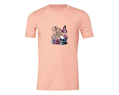 brand:Generic|color:Heather Peach|Be The Best Version Of You Self Love 2 Graphic T-Shirt