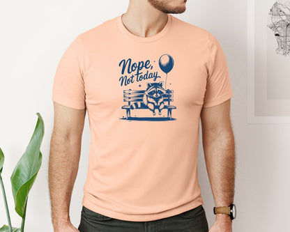 brand:Bella Canvas|color:Heather Peach|Nope Not Today Design 47 Graphic T-Shirt