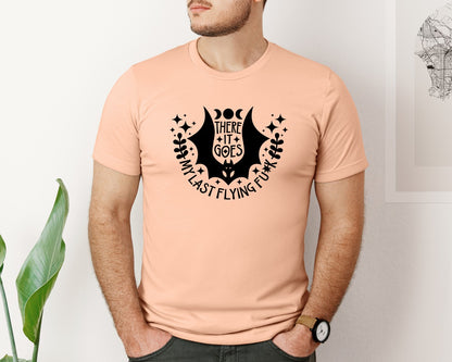 brand:Bella Canvas|color:Heather Peach|There It Goes My Last Flying Fck 3 Graphic T-Shirt