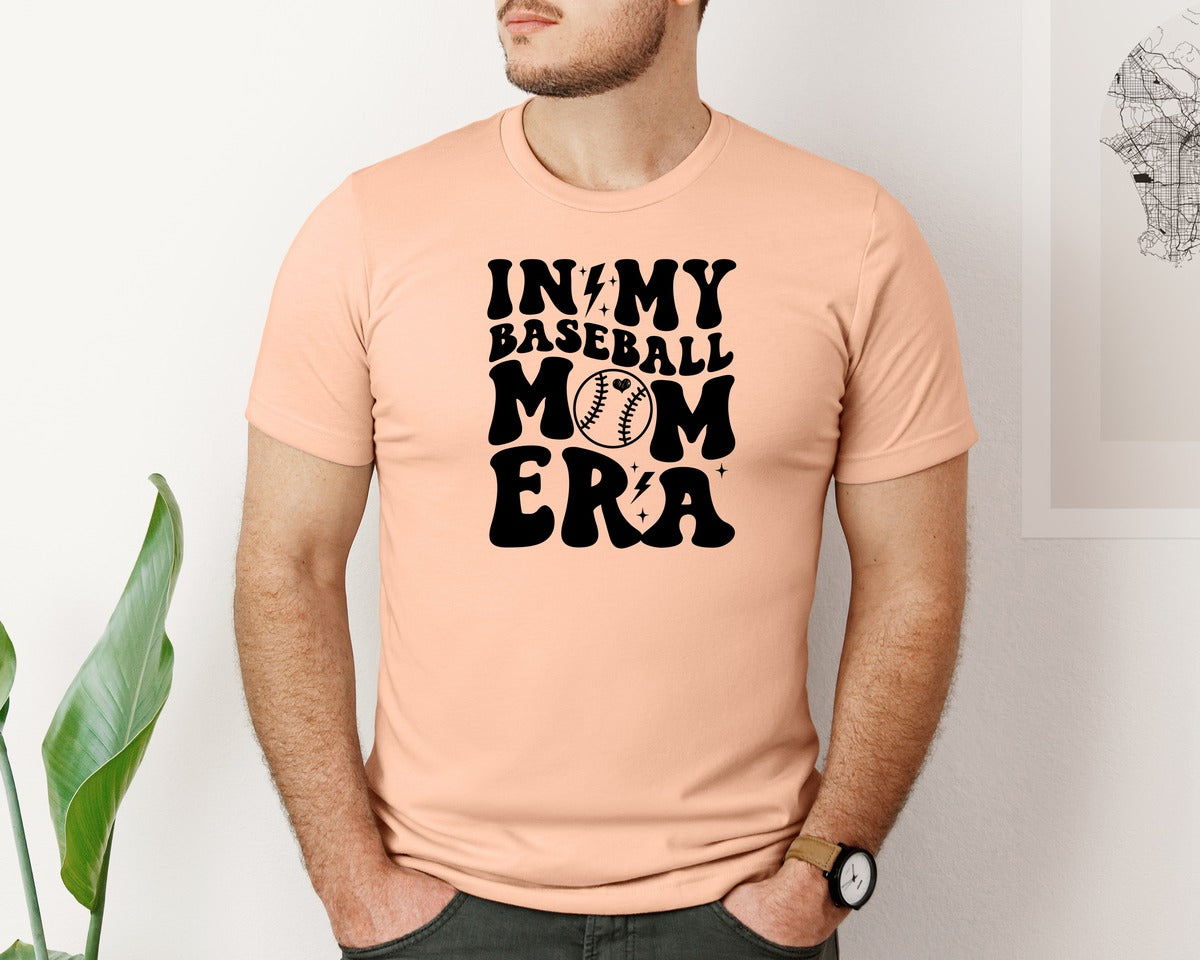 brand:Bella Canvas|color:Heather Peach|Retro Sports Mom In My Mom Era Graphic T-Shirt