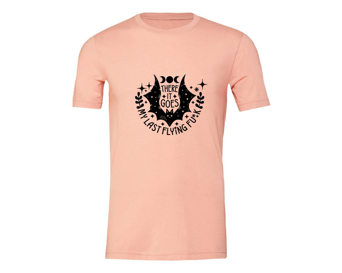 brand:Generic|color:Heather Peach|There It Goes My Last Flying Fck 2 Graphic T-Shirt