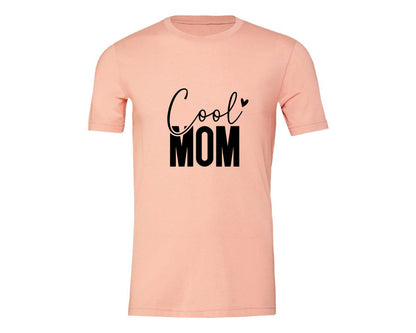 brand:Generic|color:Heather Peach|Cool Mom Funny Mom Mama Graphic T-Shirt