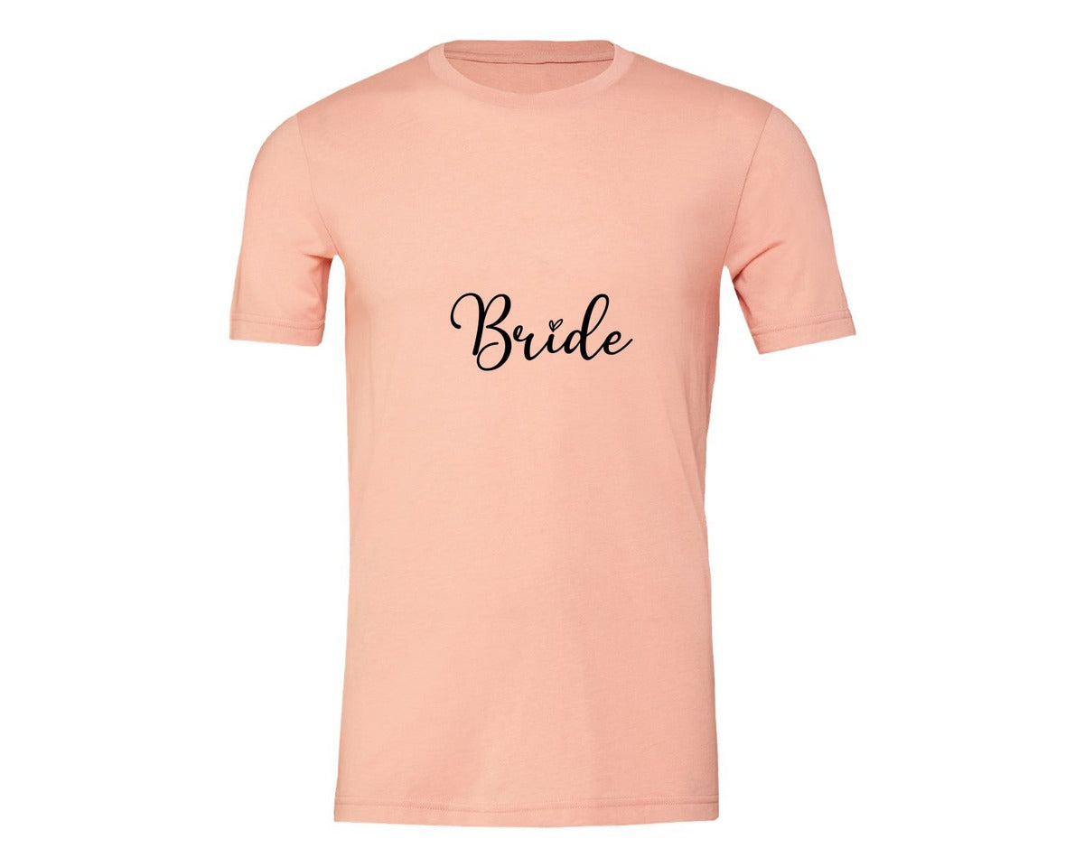 brand:Generic|color:Heather Peach|Bride Wedding 2 Graphic T-Shirt