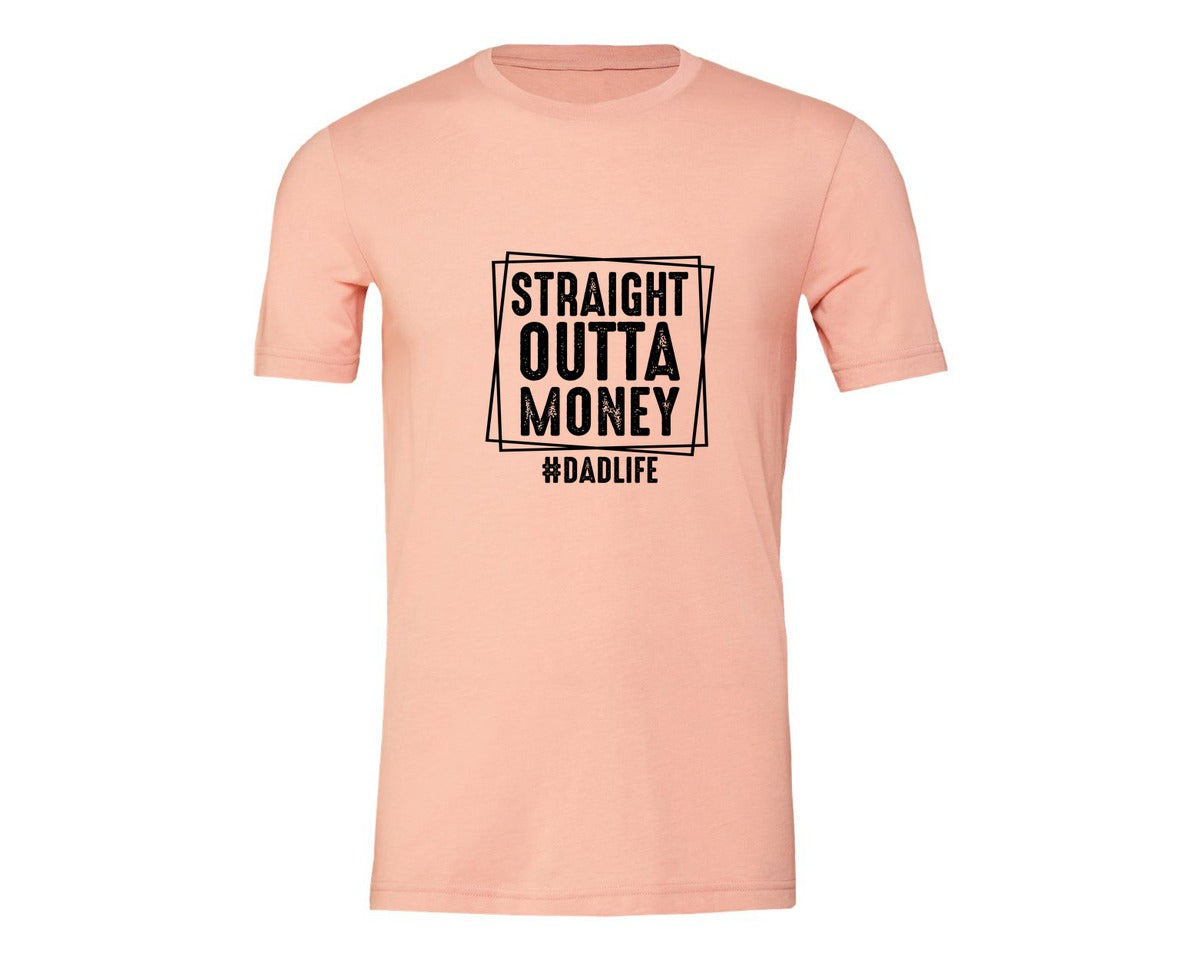brand:Generic|color:Heather Peach|Dad Fathers Day 5 Graphic T-Shirt