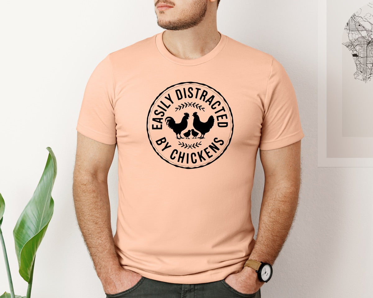 brand:Bella Canvas|color:Heather Peach|Dont Ruffle My Feathers T Shirt Design 2 Graphic T-Shirt
