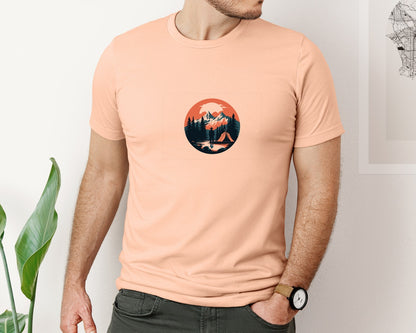 brand:Bella Canvas|color:Heather Peach|Camping T Shirt Vector Design 6 Graphic T-Shirt