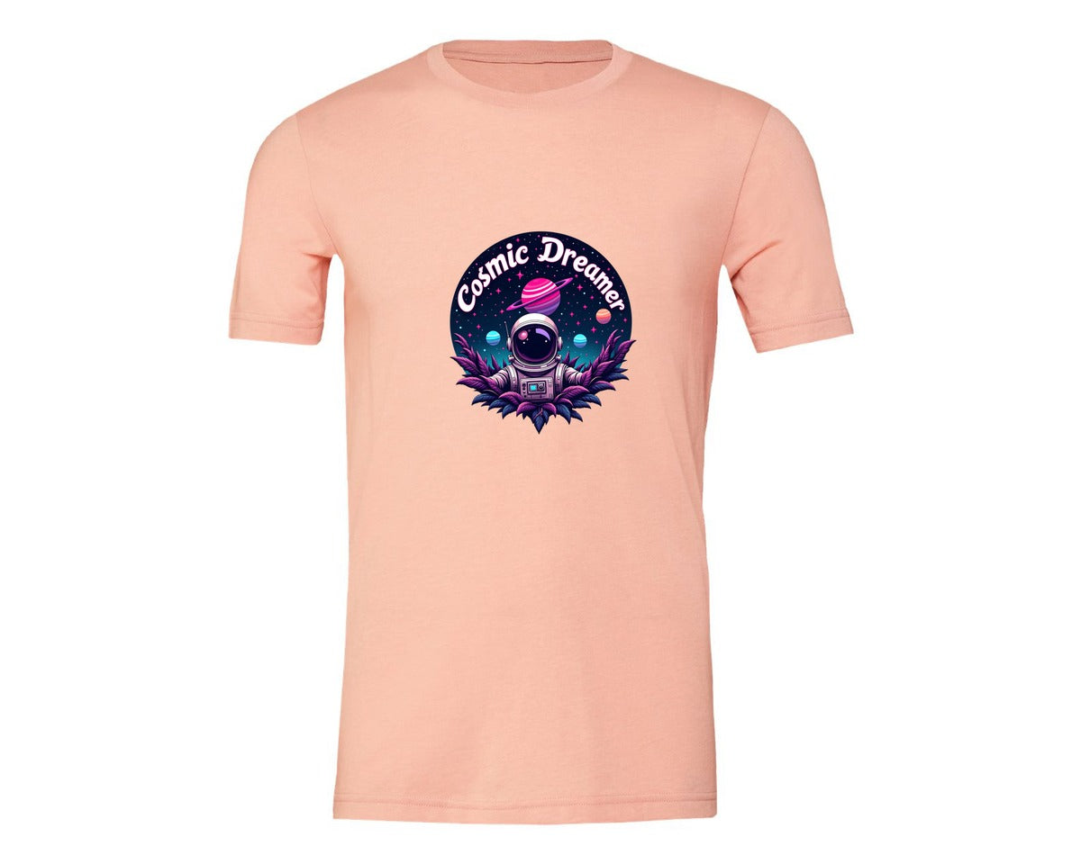 brand:Generic|color:Heather Peach|Cosmic Dreamer T Shirt Design Graphic T-Shirt