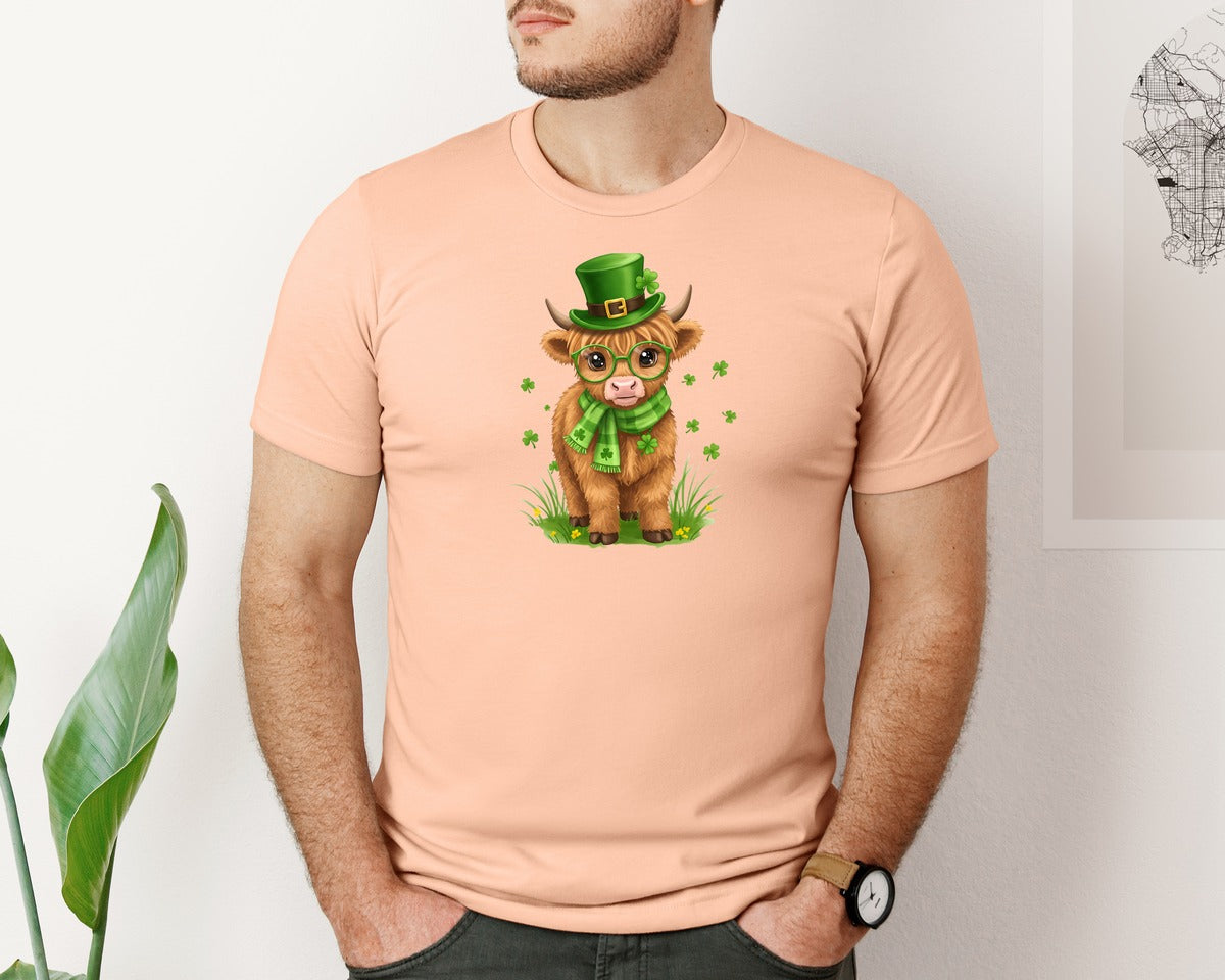 brand:Bella Canvas|color:Heather Peach|Happy Easter Bunnies With Basket Cu 2 Graphic T-Shirt