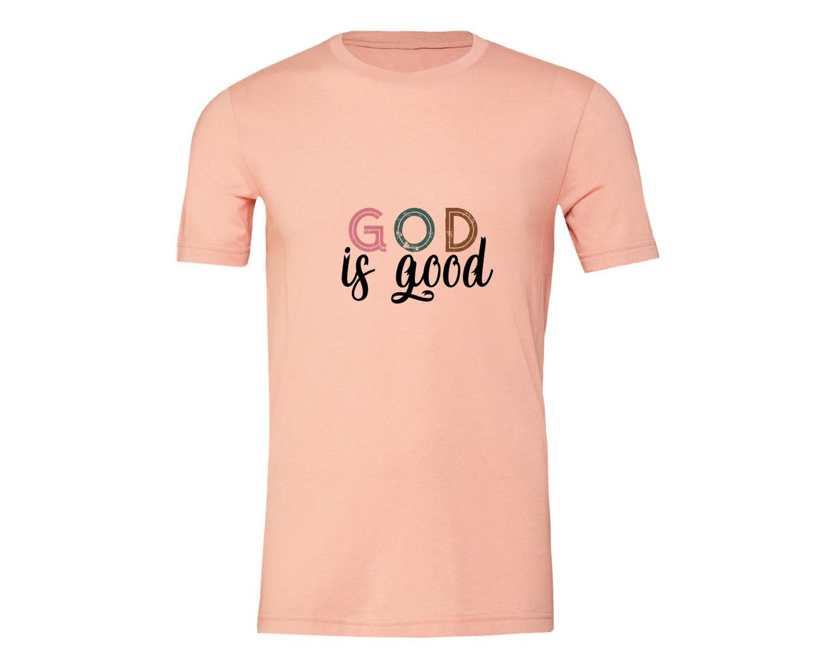 brand:Generic|color:Heather Peach|Boho Christian Religious Graphic T-Shirt