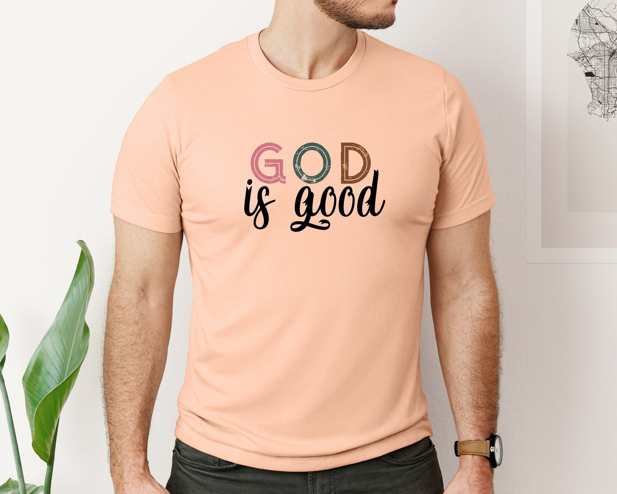 brand:Bella Canvas|color:Heather Peach|Boho Christian Religious Graphic T-Shirt