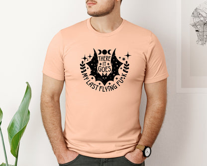 brand:Bella Canvas|color:Heather Peach|There It Goes My Last Flying Fck 2 Graphic T-Shirt