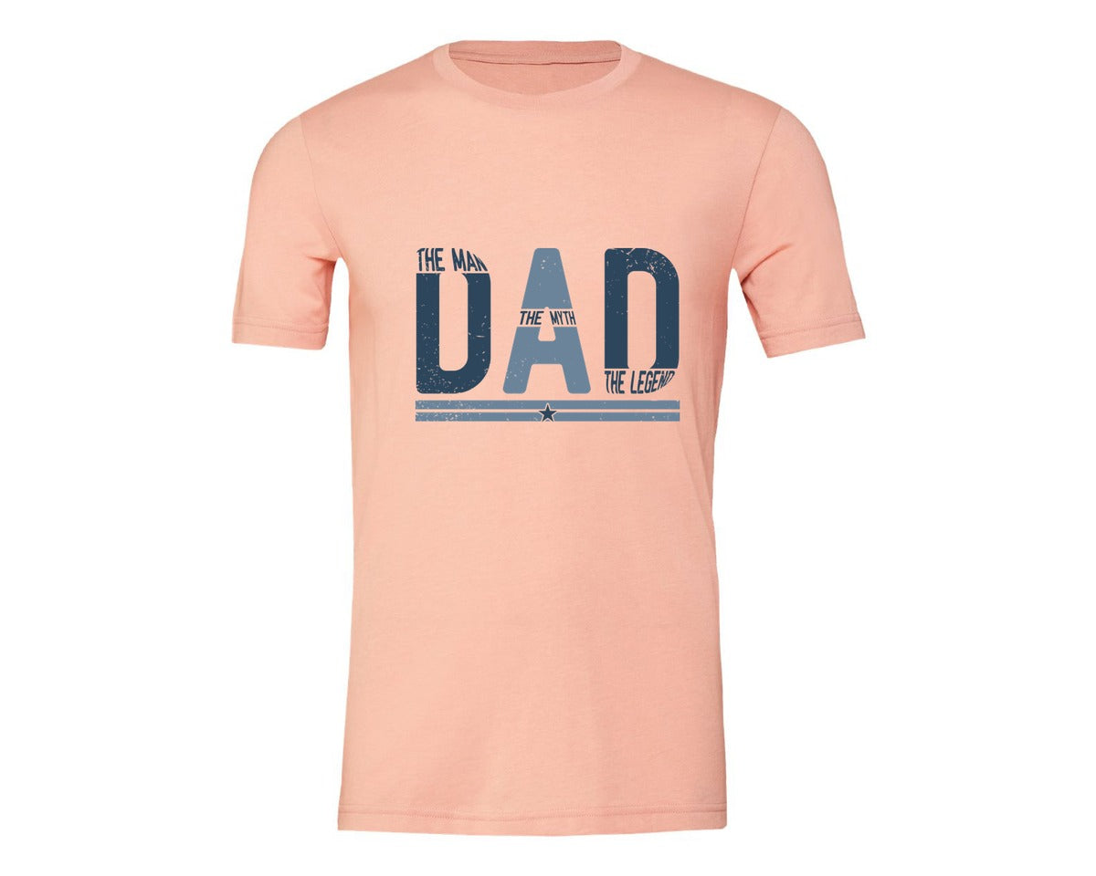 brand:Generic|color:Heather Peach|Fathers Day Design 4 Graphic T-Shirt