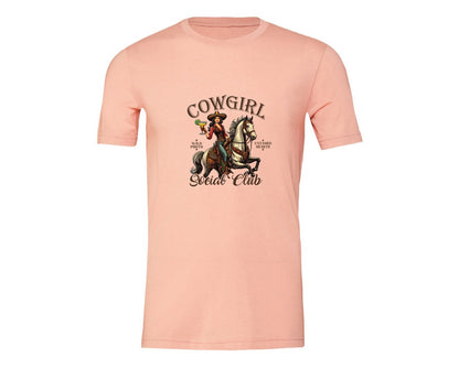 brand:Generic|color:Heather Peach|Cowgirl Social Club Cowgirl Graphic T-Shirt