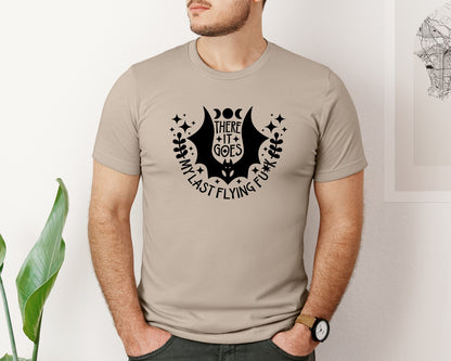 brand:Bella Canvas|color:Heather Tan|There It Goes My Last Flying Fck 3 Graphic T-Shirt