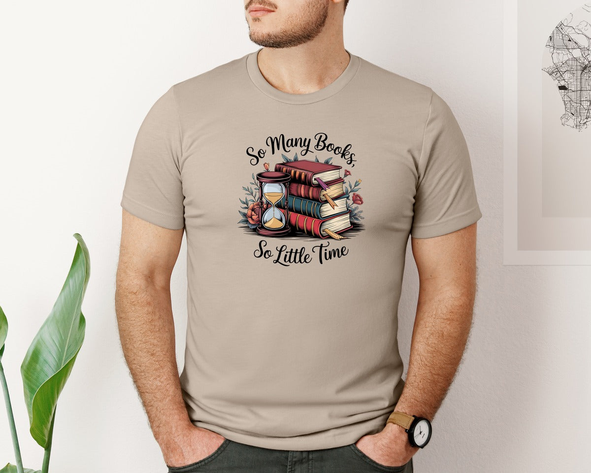 brand:Bella Canvas|color:Heather Tan|Reading Book 8 Graphic T-Shirt