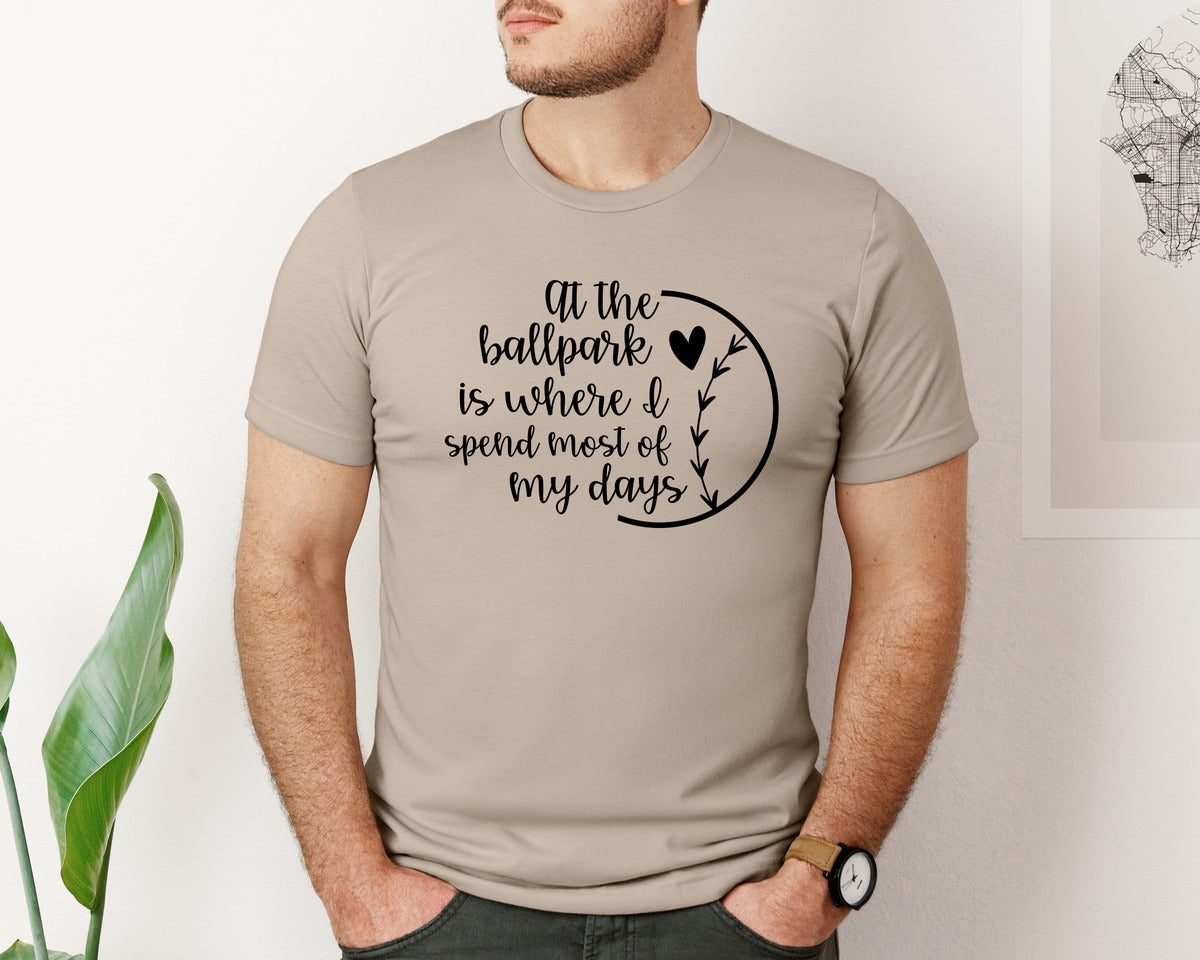 brand:Bella Canvas|color:Heather Tan|Baseball Mom Softball Mom 2 Graphic T-Shirt